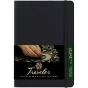 Pentalic - 6"x 8" Traveler Pocket Sketching Journal - Black