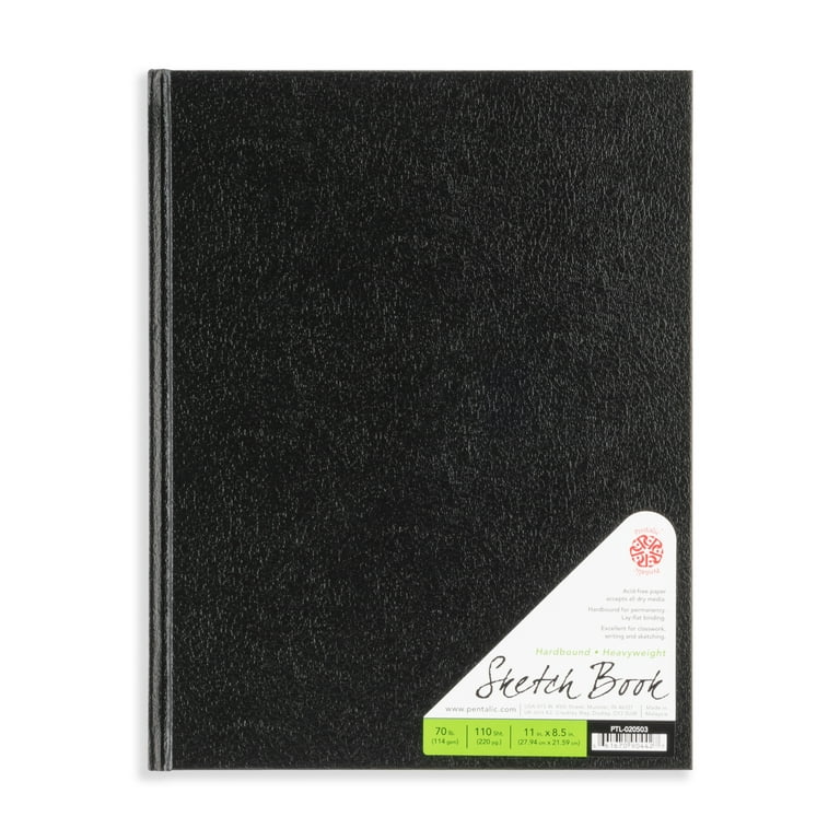 Hardcover Sketchbook for Drawing 8.5 x 11 Spiral Sketch Book for