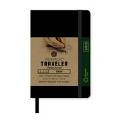 Royal & Langnickel - Pentalic Grid Traveler Pocket Journal, 6 by 4-Inch, Black