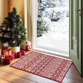 thumbnail image 1 of Pentantan 2'x3' Christmas Small Area Rugs, Washable Indoor Kitchen Rug for Entry Hallway Bathroom Bedroom, Vintage Soft Area Rug, Non Slip Back, Red/White, 1 of 7