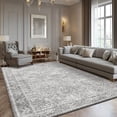 thumbnail image 1 of Pentantan 8'x10' Area Rugs, Washable Vintage Boho Rugs for Living Room, Retro Soft Indoor Carpet for Bedroom, Dining Room, Office, Gray, 1 of 9