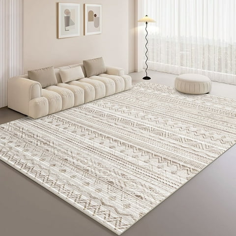Pentantan Area Rugs 5'x7', Machine Washable Living Room Rug, Soft Moroccan Indoor Carpet for Bedroom, Brown
