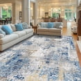thumbnail image 1 of Pentantan Area Rugs 5'x7', Modern Washable Rug, Indoor Carpet for Living Room, Bedroom, Blue, 1 of 9