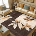 thumbnail image 1 of Pentantan 8'x10' Floral Area Rugs, Machine Washable Rug for Living Room- Soft Indoor Carpet, Low Pile for Bedroom, Dining Room, Playroom, Office, Brown, 1 of 7