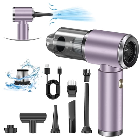 Pentantan Cordless Handheld Vacuum Cleaner, 12000PA Powerful Sutions Car Vacuum, 2 Adjustable Speeds Lightweight Mini Vacuum for Car, Keyboard, Purple