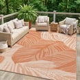 thumbnail image 1 of Pentantan Outdoor Rug 8'x10' Waterproof Reversible Portable Plastic Outside Mat for Patios, Lightweight Straw Rugs for RV Camping Garden, Orange and White, 1 of 7