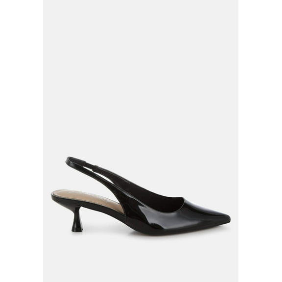 Pentas Kitten Heel Slingback Sandals
