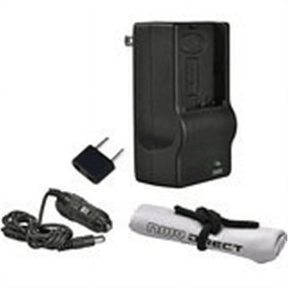 Pentax K-5 Off Camera Intelligent AC & DC Rapid Charger + Nwv Direct Microfiber Cleaning Cloth.
