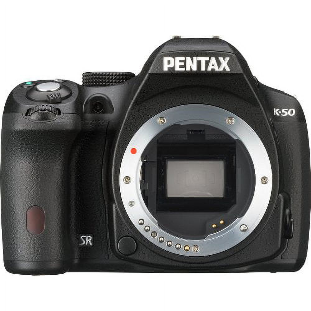 Pentax K-50 16.3 Megapixel Digital SLR Camera Body Only, Black - image 1 of 11