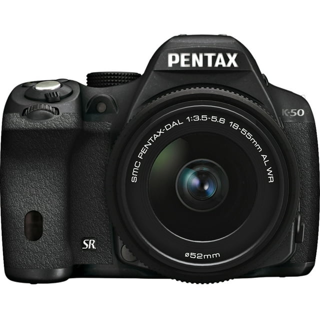 Pentax K-50 16.3 Megapixel Digital SLR Camera with Lens, 0.71", 2.17", Black