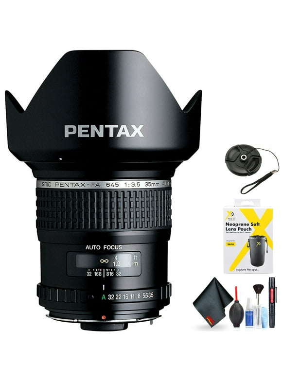 Pentax smc FA 645 35mmf/3.5 AL IF Lens for Pentax 645 Mount Mount + Accessories (International Model with 2 Year Warrant