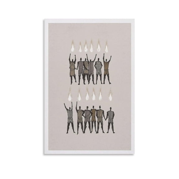 Pentecost Bible Art, Holy Spirit Print, Tongues Poster Canvas Artwork Prints Rustic Farmhouse Decorations for Living Room Bathroom Bedroom