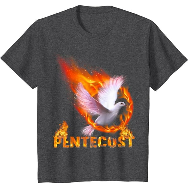 Pentecost Doves Fire Flame Holy Spirit Catholic T-Shirt - Walmart.com