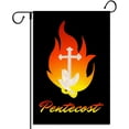 thumbnail image 1 of Pentecost Garden Flag Whitsunday Holy Spirit Christian Holiday Party Vertical Double Sized Yard Outdoor Decoration, 1 of 5