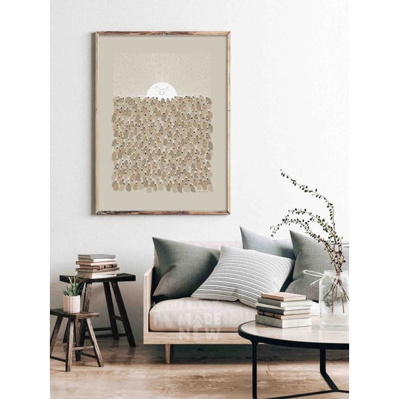 Pentecost Holy Spirit Poster, Unframed Paper Poster 8x10in