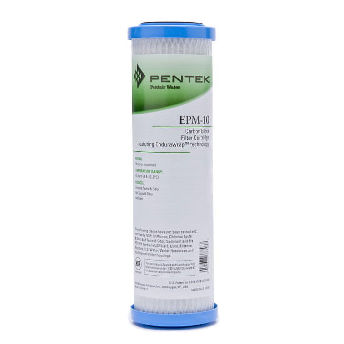 Pentek EPM-10 Carbon Block Water Filter Cartridge, 10 Micron