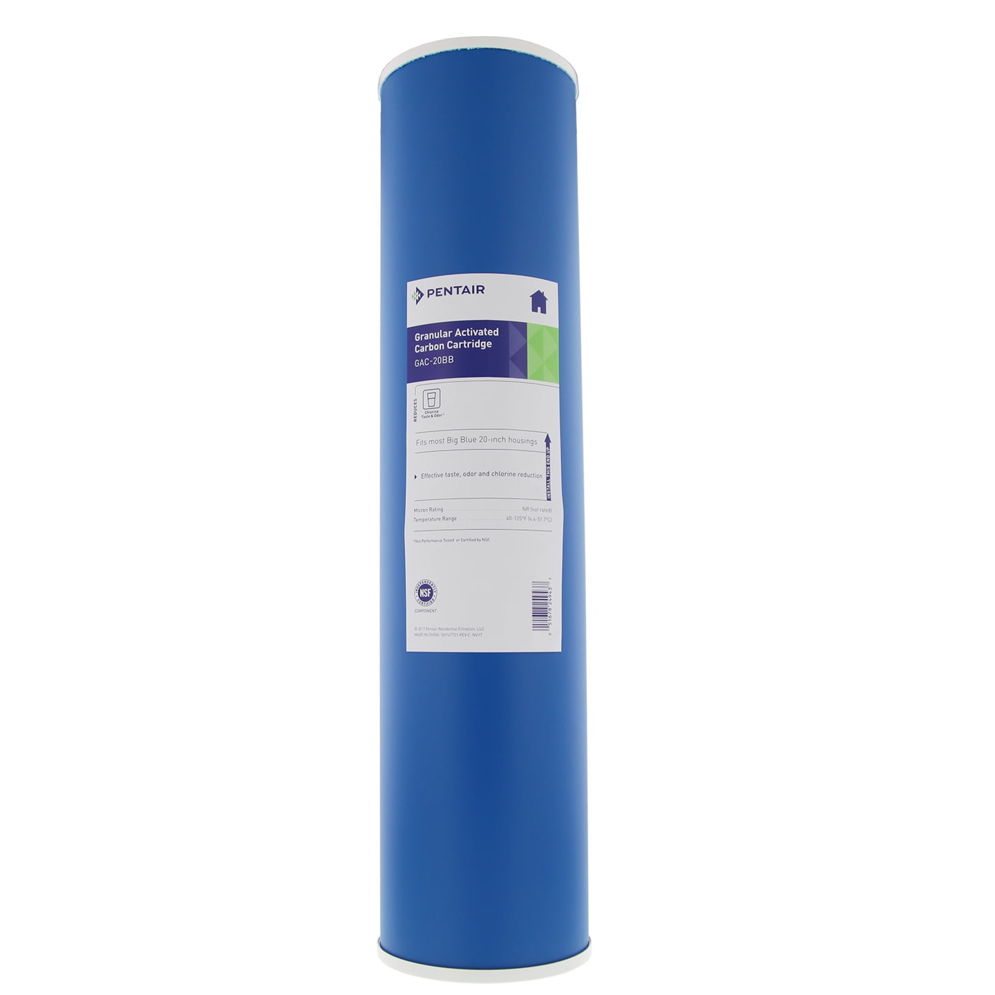 Membrane Solutions 20x4.5 Big Blue GAC Water Filter – 5 Micron Carbon, 1-12 Pack Options