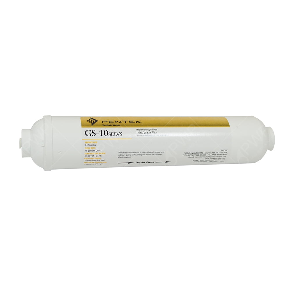 Pentek Inline Sediment 2 x 10" 5 Micron 1/4QC 12 Pack