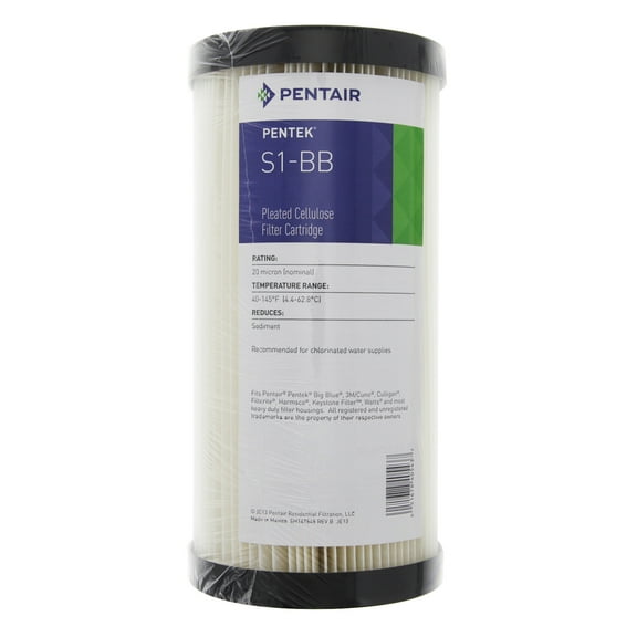 Pentek S1-BB Pleated Filter (9-3/4 inch x 4-1/2 inch), 20 Micron