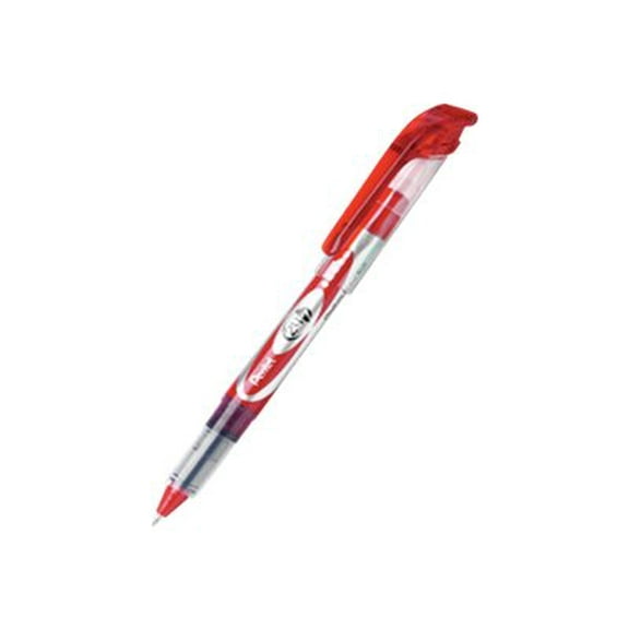 Pentel 24/7 Roller Ball Pen Medium Line, Red Ink, Box of 12 (BLD97-B)