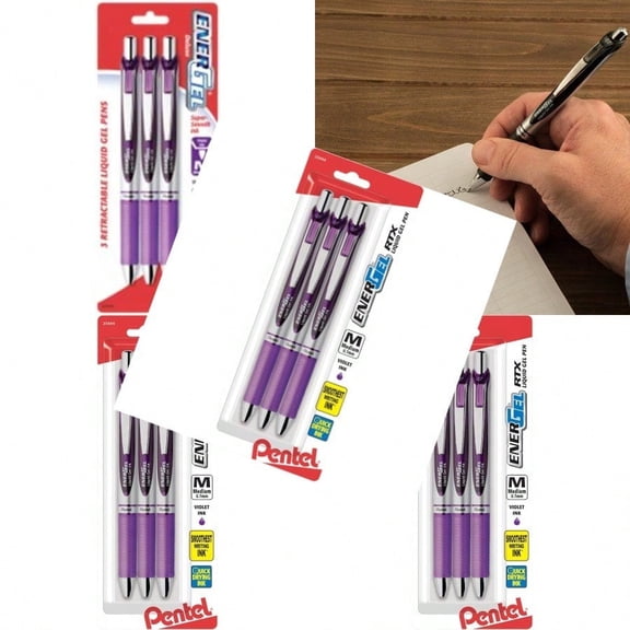 Pentel 756260 EnerGel RTX Retractable Gel Pens Medium
