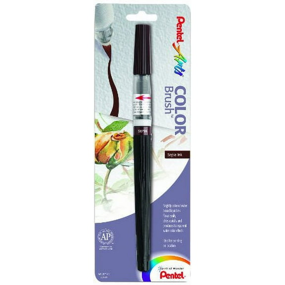 Pentel Arts Color Brush, Sepia, 1-Pack (GFLBP141)