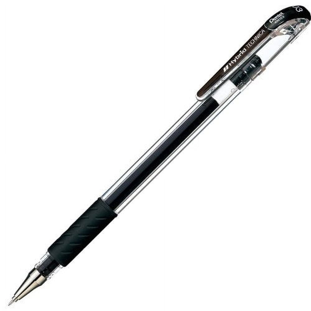 Pentel Arts Hybrid Technica 0.3 mm Pen, Ultra Fine Point, Black Ink 10-Pack KN103-A