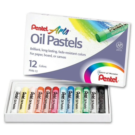 Pentel® Arts™ Oil Pastels, 12 Per Box, 12 Boxes