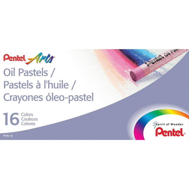 Pentel Arts Oil Pastels 16 Color Set (PHN-16)