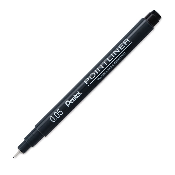 Pentel Arts Pointliner Pen - Black, 0.05 mm