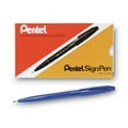 thumbnail image 1 of Pentel Arts S520-C Sign Pen Extra-Fine Bullet Tip Fine Point Color Marker - Blue (1-Dozen), 1 of 6