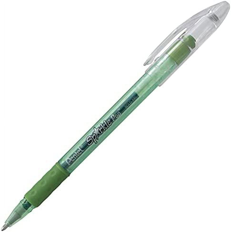 Pentel Arts Sparkle Pop Metallic Gel Ink Pen, 1.0mm Bold Line