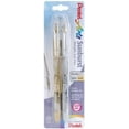 thumbnail image 1 of Pentel Arts Sunburst Metallic Gel Pen, Medium Line, Permanent, Gold and Silver Ink, 2 Pack (K908BPXZ), 1 of 6