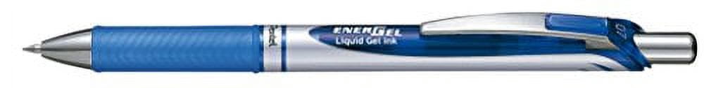 Pentel BL77-CO Energel XM Retractable Gel Pen with 0.7 mm Tip, 0.35 mm Line Width - Blue, Pack of 12