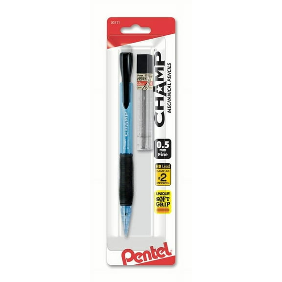 Pentel CHAMP Mechanical Pencil starter set 0.5mm pencil with Lead