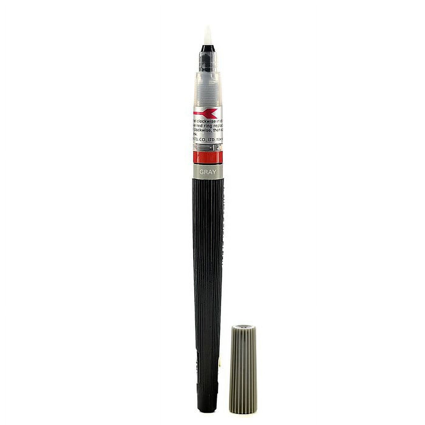 Pentel Color Brush, Gray Pen, 5/Pack (19253-Pk5)
