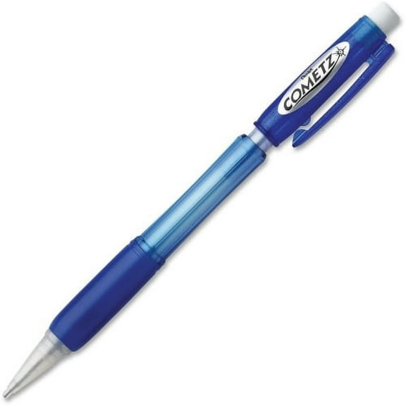 Pentel Cometz .9mm Automatic Pencils #2 Lead - 0.9 mm Lead Diameter - Blue Barrel - 12 / Dozen