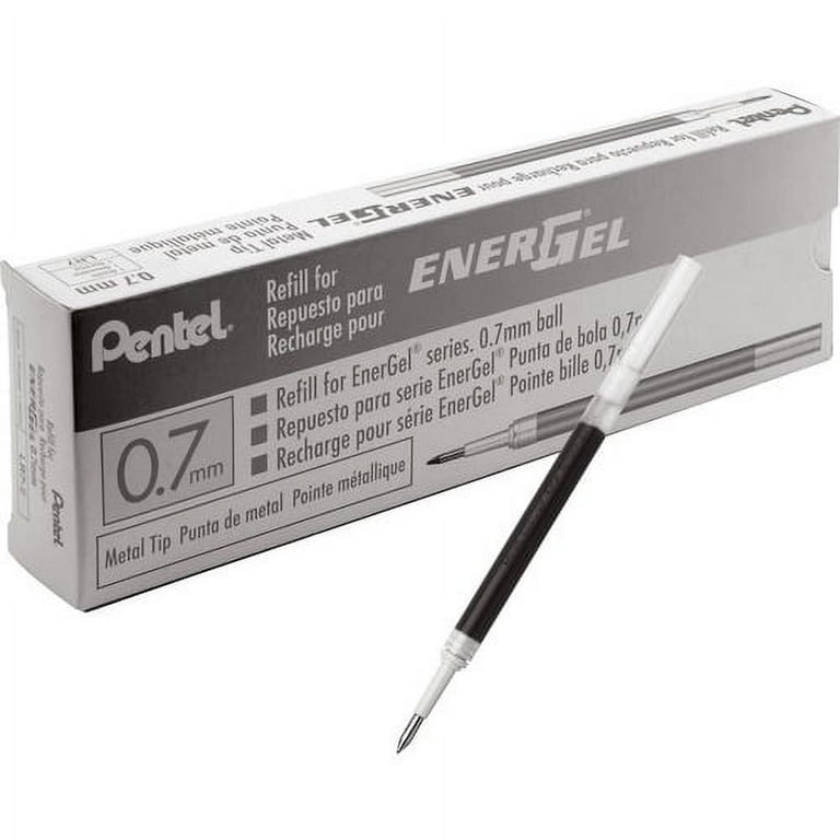 EnerGel Liquid Gel Pen Refill - 0.70 mm Point - Black Ink - Smudge Proof, Quick-drying Ink, Glob-free - 12 / Box EnerGel Liquid Gel Pen Refill - 0.70 mm Point - Black Ink - Smudge Proof, Quick-drying Ink, Glob-free - 12 / Box