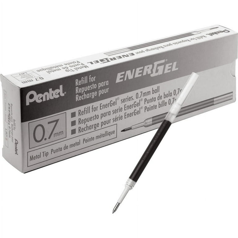 EnerGel Liquid Gel Pen Refill - 0.70 mm Point - Black Ink - Smudge Proof, Quick-drying Ink, Glob-free - 12 / Box EnerGel Liquid Gel Pen Refill - 0.70 mm Point - Black Ink - Smudge Proof, Quick-drying Ink, Glob-free - 12 / Box