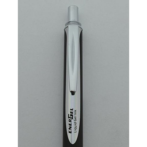 Pentel EnerGel Alloy RT - .7mm Metal Tip, Black Ink, Black Barrel (Lot of 4)