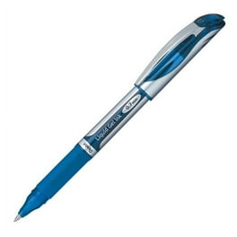 EnerGel EnerGel Deluxe Liquid Gel Pens - Medium Pen Point - 0.7 mm Pen Point Size - Refillable - Blue Gel-based Ink - Silver Barrel - 1 Each