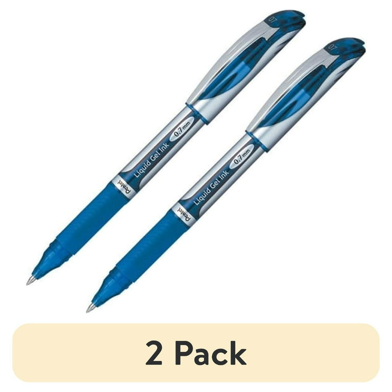 EnerGel EnerGel Deluxe Liquid Gel Pens - Medium Pen Point - 0.7 mm Pen Point Size - Refillable - Blue Gel-based Ink - Silver Barrel - 1 Each EnerGel EnerGel Deluxe Liquid Gel Pens - Medium Pen Point - 0.7 mm Pen Point Size - Refillable - Blue Gel-based Ink - Silver Barrel - 1 Each