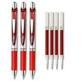 thumbnail image 1 of Pentel EnerGel Deluxe RTX Liquid Gel Ink Pens with 4 Refills, Fine Point, 0.7 mm, Red Ink, 3 Count, 1 of 2