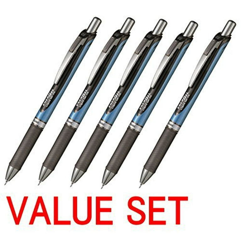 Pentel Energel Rtx Retractable Liquid Gel Pen, Bold Line, Metal Tip, Blue  Ink Pack of 2 (BL80BP2C) 