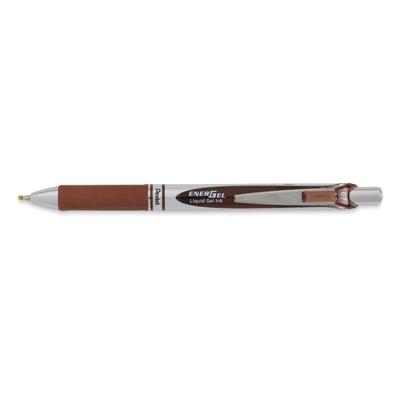 Pentel EnerGel RTX Gel Pen - Brown, 0.7 mm