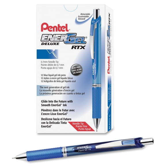 Pentel, PENBLN77CDZ, EnerGel RTX Liquid Gel Pens, 1 Dozen