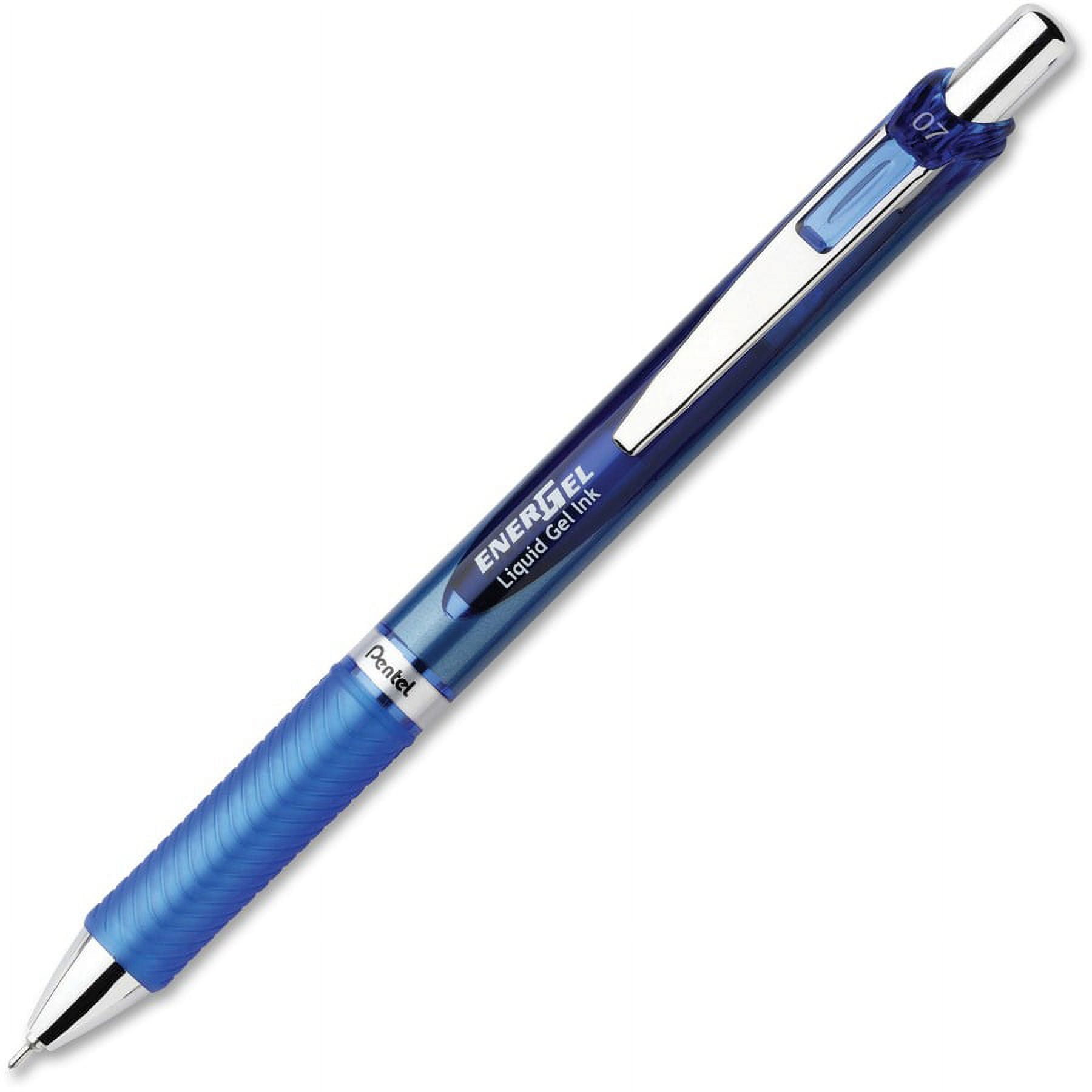 Pentel EnerGel RTX Liquid Gel Pens - Medium Pen Point - 0.7 mm Pen Point Size - Needle Pen Point Style - Refillable - Retractable - Blue Gel-based Ink | Bundle of 2 Dozen