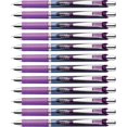 thumbnail image 1 of Pentel EnerGel RTX Liquid Gel Pens - Medium Pen Point - 0.7 mm Pen Point Size - Needle Pen Point Style - Refillable - Retractable - Violet Gel-based Ink - Blue Barrel - Stainle | Bundle of 10 Boxes, 1 of 1
