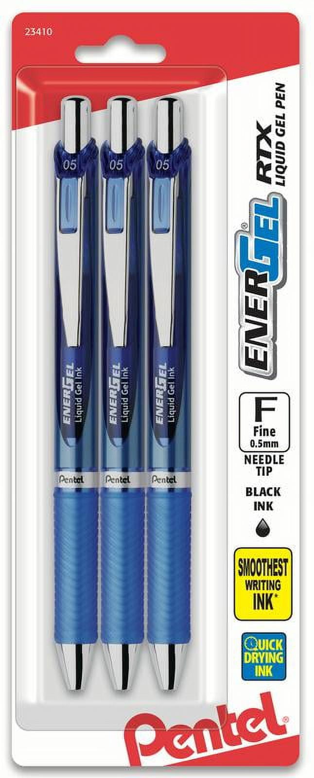 Pentel EnerGel RTX Retractable Liquid Gel Pen, (0.5mm) Needle Tip