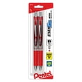 thumbnail image 1 of Pentel EnerGel RTX Retractable Liquid Gel Pen, Bold Line, Metal Tip, Red Ink 2-Pack (BL80BP2B), 1 of 7